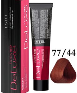 ESTEL DE LUXE EXTRA RED КРАСКА-УХОД 77/44 60ГР