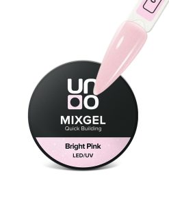 Uno Mixgel Quick Building Bright Pink Полиакриловый Гель (Шайба 30гр.)