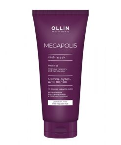 OLLIN MEGAPOLIS маска - вуаль на основе чёрного риса 200 мл