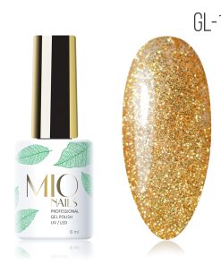 Mio Nails Гель-лак GL-11. Золотая пыль, 8 мл