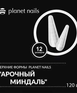 Арочные формы PLANET NAILS Миндаль 120 шт, 12 размеров