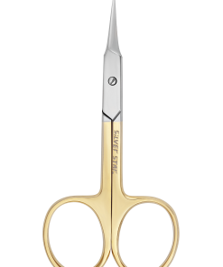 silver star НСС 5 GOLD, ножницы для кутикулы, зауженные лезвия, плечики, золотое покрытие