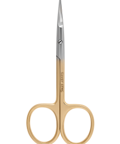 silver star НСС 6 GOLD, ножницы для кутикулы, длинные тонкие лезвия, золотое покрытие