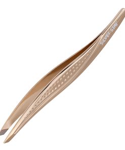 silver star АТ 9968 GOLD, пинцет, косой, золотое покрытие