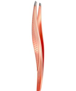 silver star АТ 9968 PINK GOLD, пинцет, косой, покрытие розовое золото