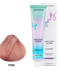 Крем-краска для волос TNL Million glow Ammonia free collection Ceramides оттенок Pink розовый 100 мл